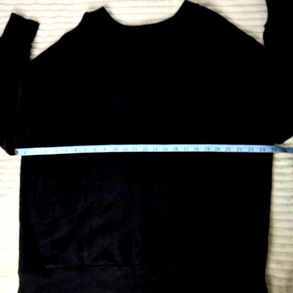 Aerie Black Bow Back Sweatshirt Women’s XS Cozy Fall Loungewear Pullover Top - Picture 6 of 13